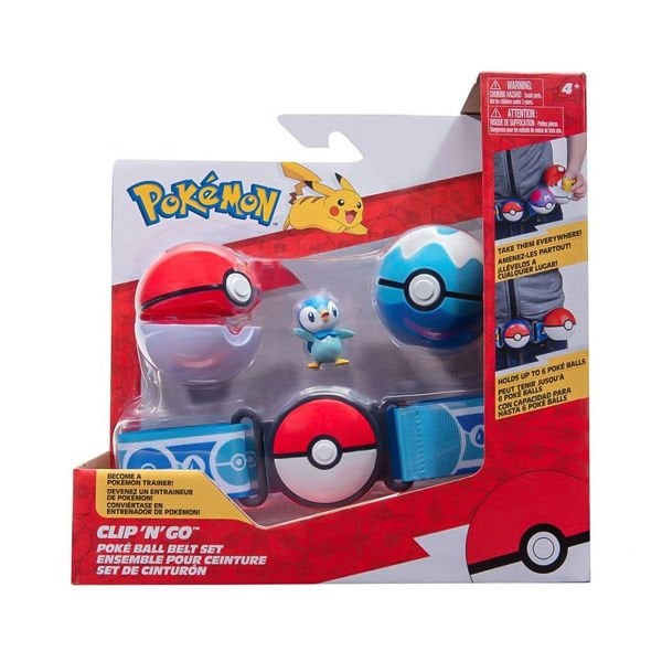 POK 95283-U Pokemon Clip N Go Pokeball Kemer ve Figür Seti Seri 1 -Necotoys