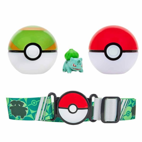 POK PKW2715 Pokemon Clip 'N' Go Pokeball Kemer ve Bulbasaur -Necotoys