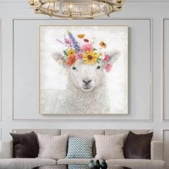 Kanvas Tuval Tablo Flower Sheep Kod: Z8762