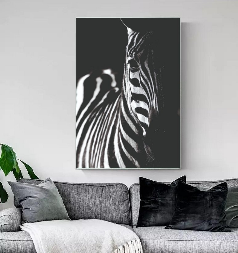 Kanvas Tuval Tablo Zebra Shadow Kod: YR0014