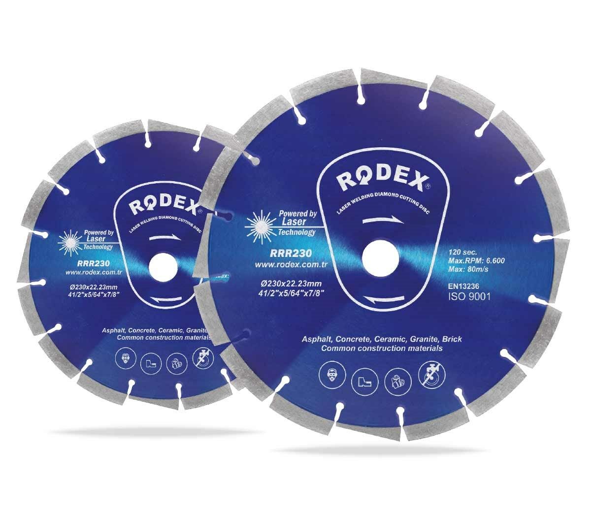 Rodex RRR500A Lazer Kaynaklı Asfalt Kesme Diski Korumalı