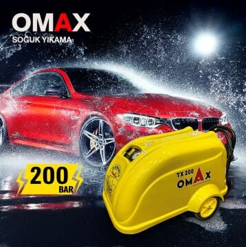 Omax Profesyonel TX 200 Basınçlı Yıkama Makinası İtaly Pompa
