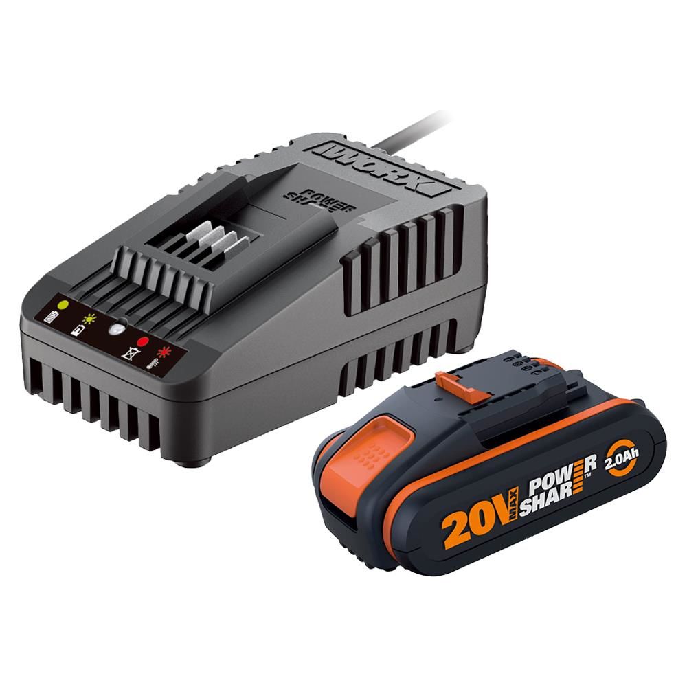 WORX WA3601 20Volt 2.0Ah. PowerShare Li-ion Akü ve Akü Şarj Cihazı