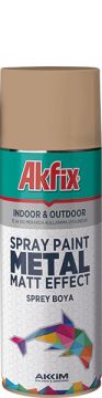 Akfix Metal Sprey Boya Bronz Gümüş Efekt 400ml