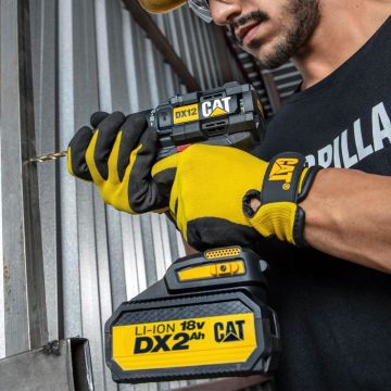 CAT DX12 18Volt/2.0Ah Li-ion Çift Akülü Kömürsüz Profesyonel Şarjlı Darbeli Matkap