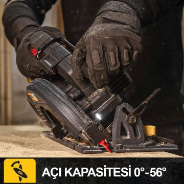 CAT DX53B 18Volt 185mm Kömürsüz Profesyonel Daire Testere (Akü Dahil Değildir)