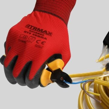 Rtrmax Nitril Kaplı Polyester Eldiven