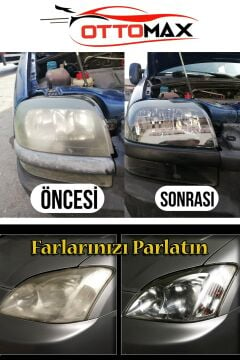 OTTOMAX Far Temizleme Seti Buharlı Oto Far Parlatma Buhar Makinesi Araç Far Temizleme