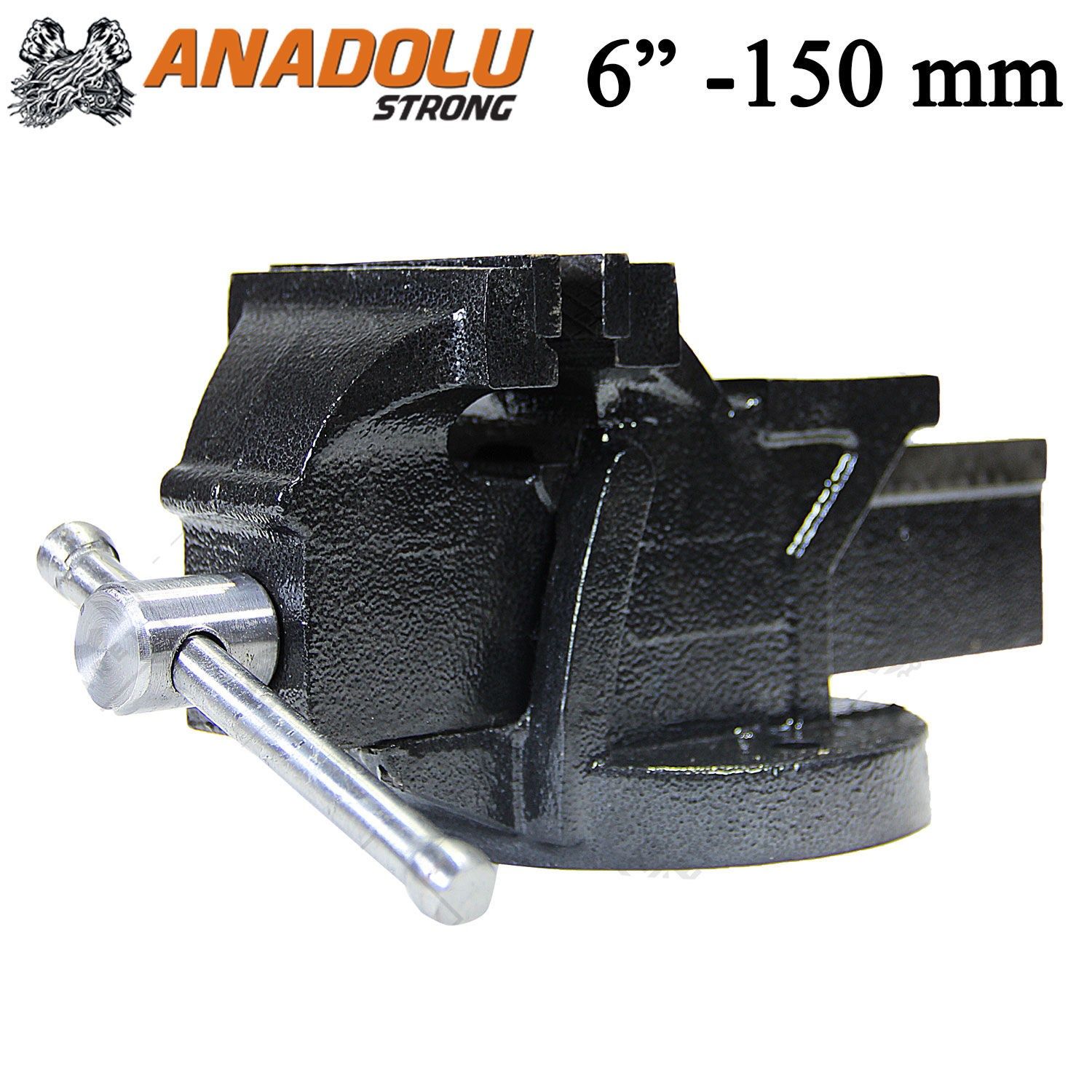 Anadolu Strong 150mm 6'' Dövme Çelik Sabit Tezgah Masa Mengenesi