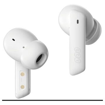 QCY HT05 Melobuds ANC 6 Mikrofon Bluetooth 5.2 Kablosuz Kulaklık Beyaz Aktif Gürültü Engelleme