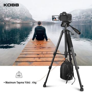 KOBB KBL20T 160CM Su Terazili Profesyonel Alüminyum Lazer Tripod