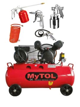 Mytol 200 Litre V Kafa Kompresör Havlı Set 3.0 hp