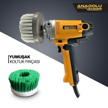 Anadolu Strong ANS1030 900 Watt Devir Ayarlı Koltuk Yıkama ve Polisaj Makinası Koltuk Fırçalı