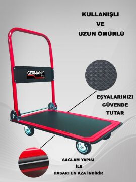 Profesyonel Koli Ve Paket Taşıma Arabası 150 Kg