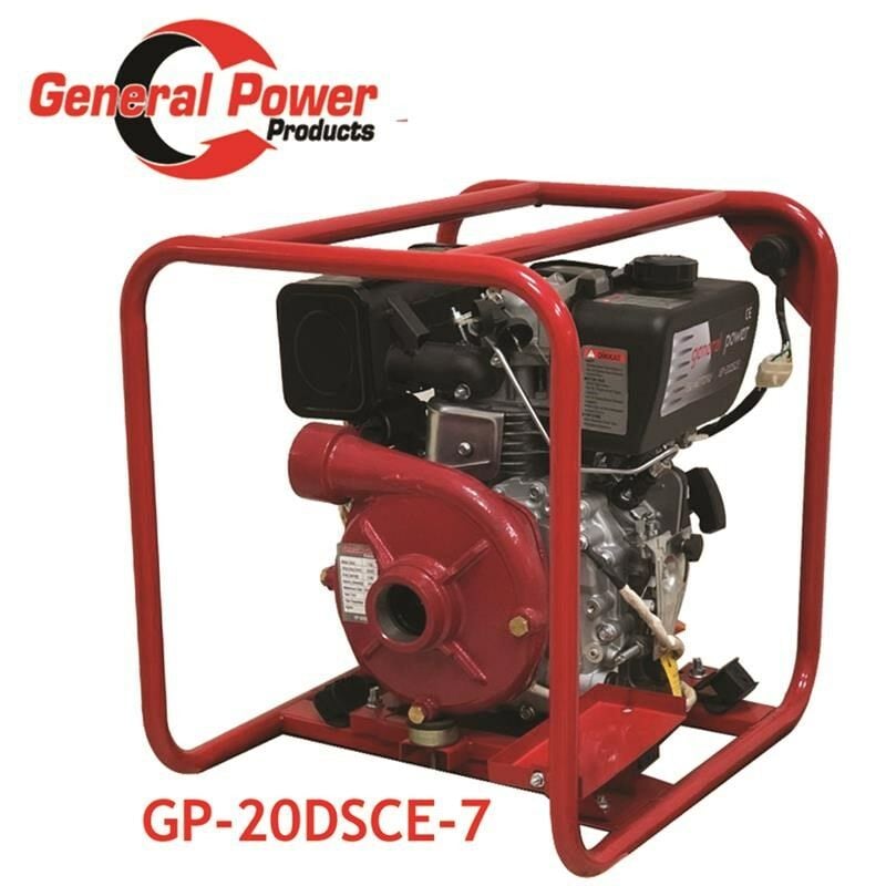 General Power GP-20DSCE-7 Su Motoru Dizel 2'' 7 Hp Salyangoz