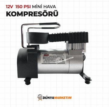 AutoKit 150 Psı Metal Gövde Mini Hava Kompresörü