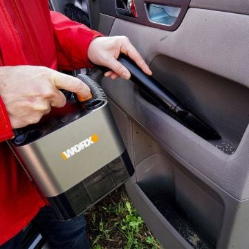 WORX WX030.9C 20Volt 2.0Ah. 30W/10Kpa Li-ion Tek Akülü Flexi Esnek Hortumlu Profesyonel Kompakt Şarjlı Süpürge