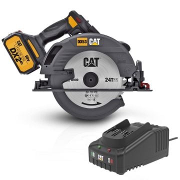 CAT DX53BC 18Volt 2.0Ah Li-ion 185mm Tek Akülü Kömürsüz Profesyonel Daire Testere