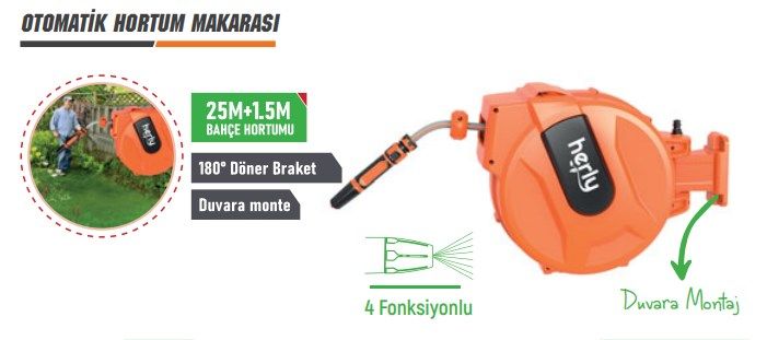 Herly Otomatik Hortum Makarası HL2301