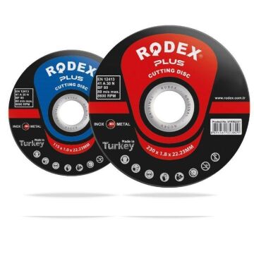 Rodex SRM230 Metal Paslanmaz Çelik Kesme Taşı 230 X 3,0 X 22mm