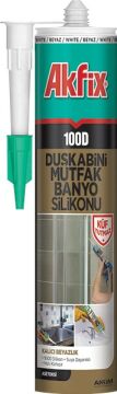 Akfix Duşkabini Silikonu 100D Beyaz 310ml