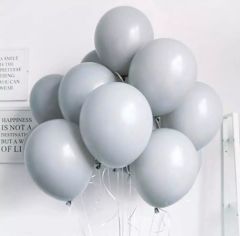 GRİ MAKARON BALON ( 10 ADET )