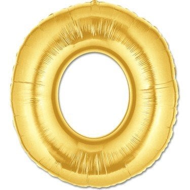 100CM O GOLD HARF BALON