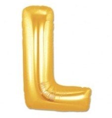 100CM L GOLD HARF BALON