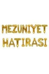 Gold Mezuniyet Hatırası Folyo Balon