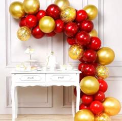 KIRMIZI GOLD BALON ZİNCİRİ