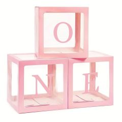 PEMBE ONE BALON KUTUSU 3 ADET