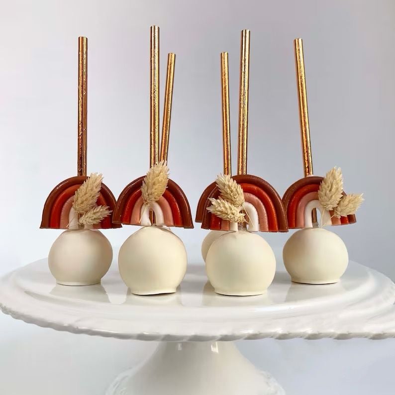 Rosegold Kağıt Cakepops Çubuk 24 Adet