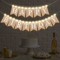 Led Kraft Happy Birthday Yazısı
