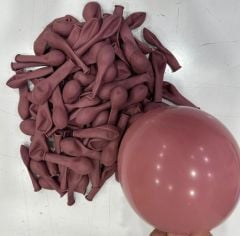 100 Adet 5 inç Gül Kurusu Balon