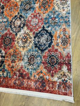 Salerno Çamaşır Makinesinde Yıkanabilir Kilim Halı HS1018