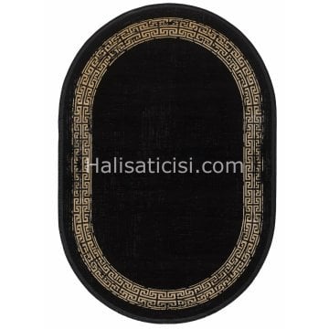 Gümüşsuyu Halı Black&Brown 11298 Siyah Oval