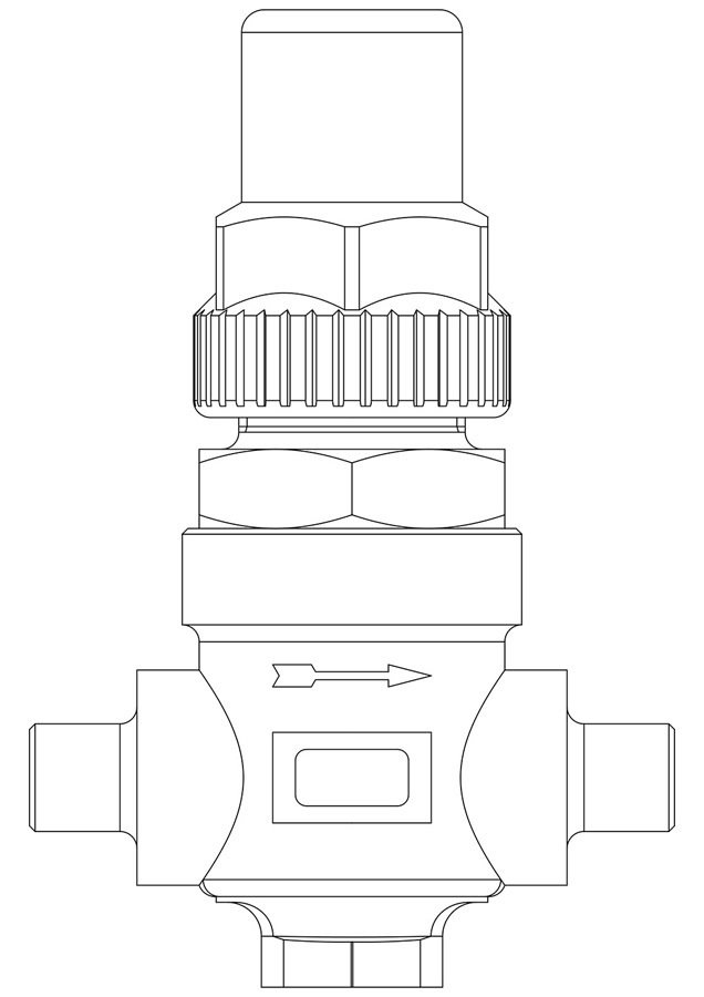 CASTEL CAPPED VALF 3/8 KAYNAKLI