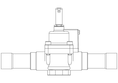 CASTEL SOLENOID VALF 1 1/8 KAYNAKLI BOBİNSİZ