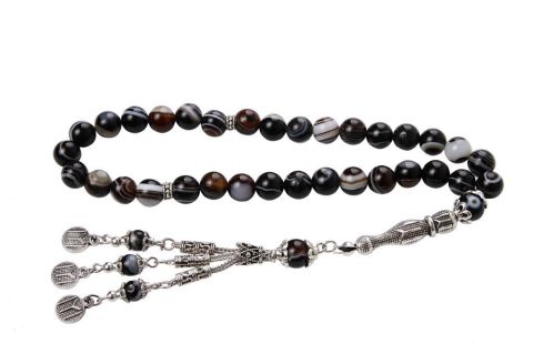 Kay Eye Agate Natural Stone Rosary tassels Length 210 387