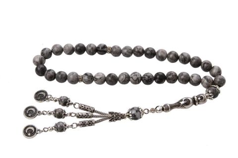 Jasper Ayyýldýz tufted 210 382 Natural Stone Rosary