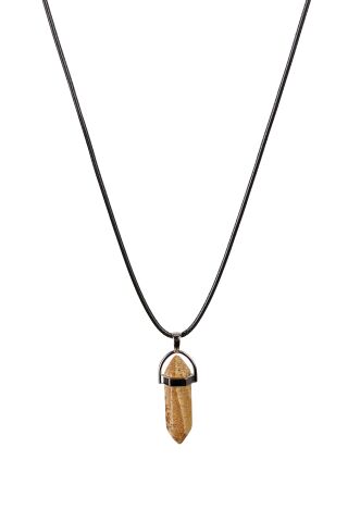 Jasper Wood 201 155 Natural Stone Necklace