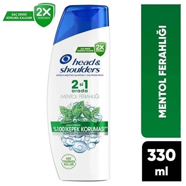 HEAD&SHOULDERS 330 ML 2'si 1 MENTOL FERAHLIĞI ŞAMPUAN *6