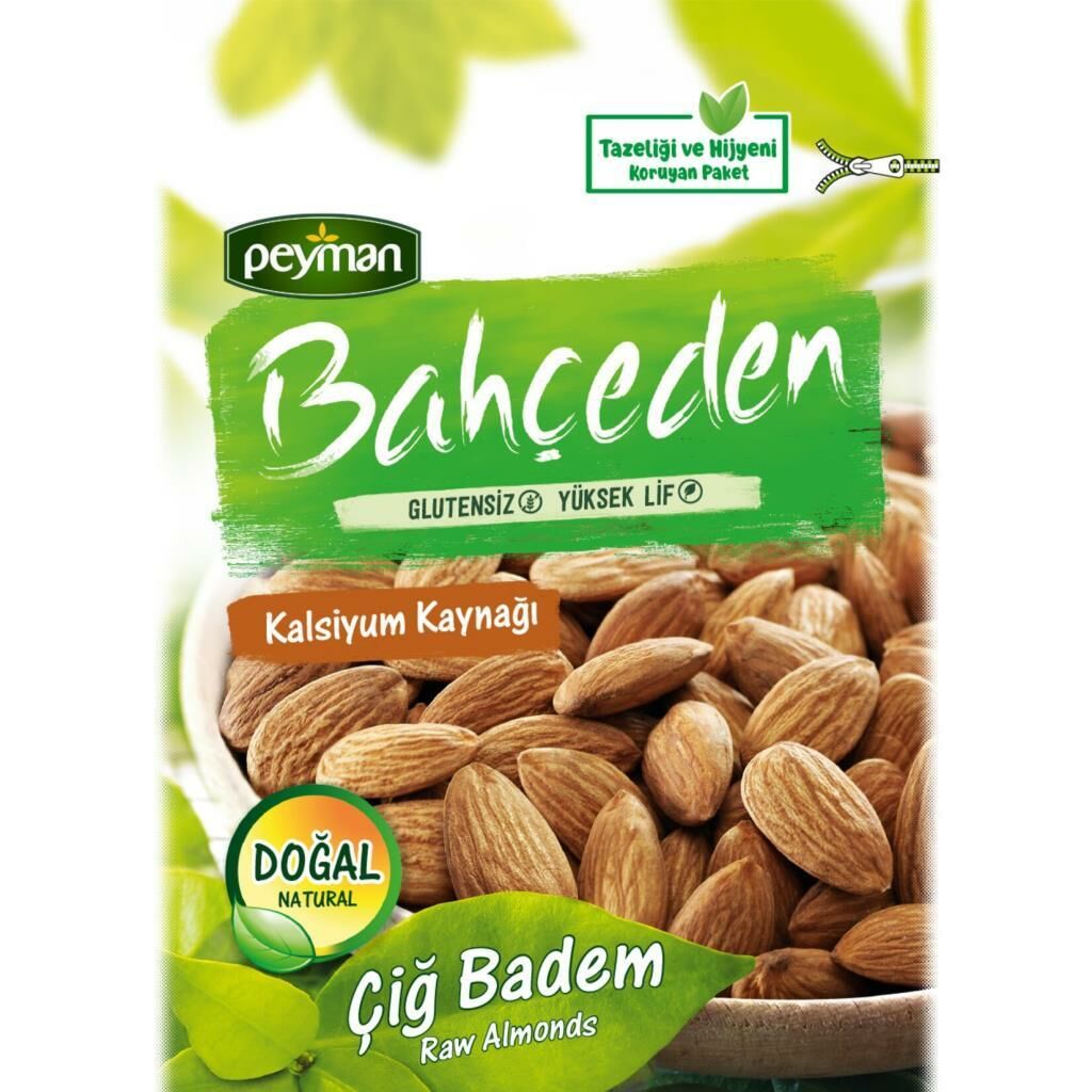 BAHÇEDEN ÇİĞ BADEM 140 GR