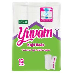 KOMİLİ YUVAM KAĞIT HAVLU 12Lİx4 YENİ