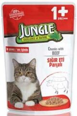 JUNGLE POUCH YETİŞKİN KEDİ  DANA ETİ  PARÇALI 100 GR