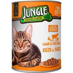 JUNGLE KEDİ KONSERVESİ  400 GR KUZU ETLİ-SEBZELİ