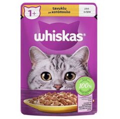 WHİSKAS POŞET MAMA TAVUKLU 85 GR*28