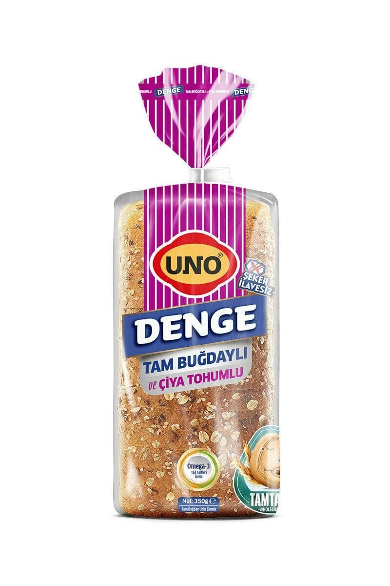 UNO DENGE TAM BUĞDAY&ÇİYA TOHUMLU  EKMEK 350 GR