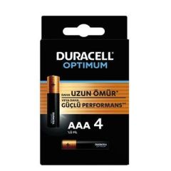 DURACELL OPTIMUM 4 AAA İ.KALEM PİL 4 LÜ*8