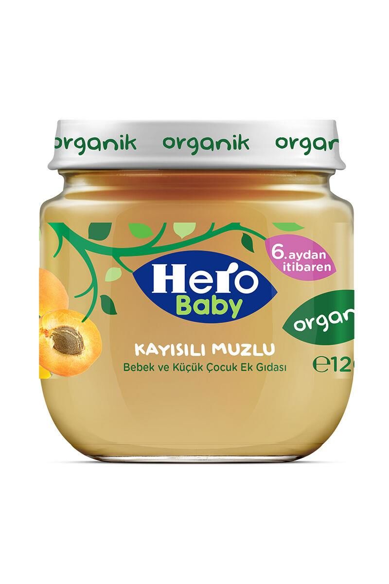 HERO BABY  ORGANİK KAYISI MUZ 120 GR*6